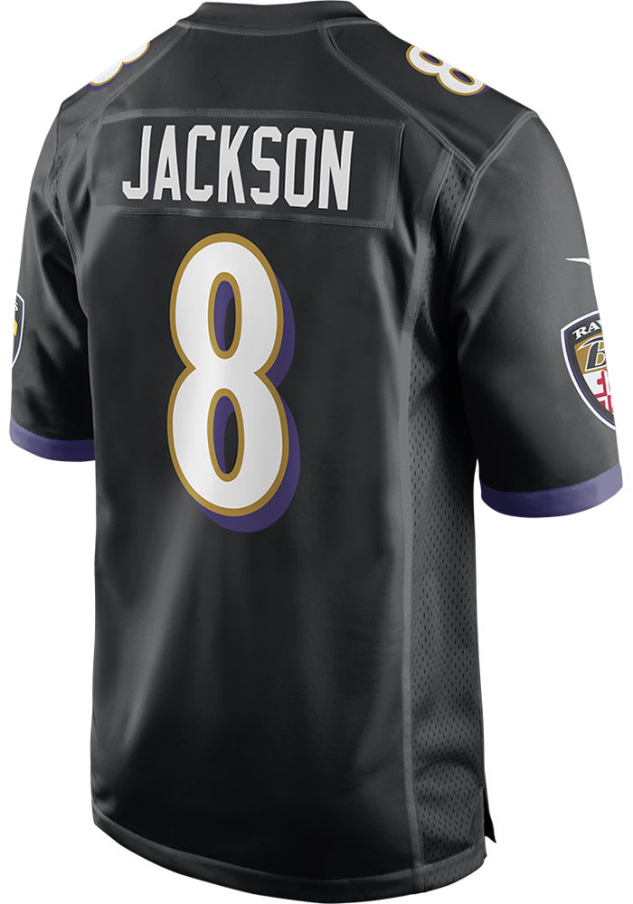Lamar Jackson Nike Baltimore Ravens Black Alternate Game Football Jersey