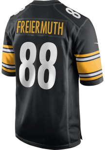 Pat Freiermuth  Nike Pittsburgh Steelers Black HOME GAME Football Jersey