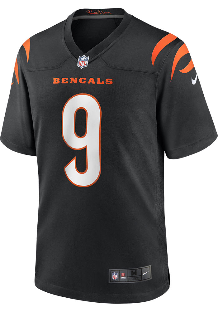 Joe Burrow  Cincinnati Bengals Black Home Game Style Football Jersey