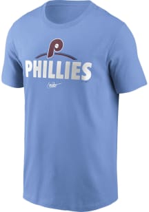 Nike Philadelphia Phillies Light Blue Retro Team Rep Short Sleeve T Shirt