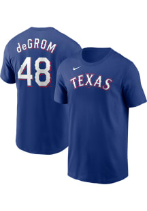 Jacob DeGrom Texas Rangers Blue 2023 Alt Short Sleeve Player T Shirt