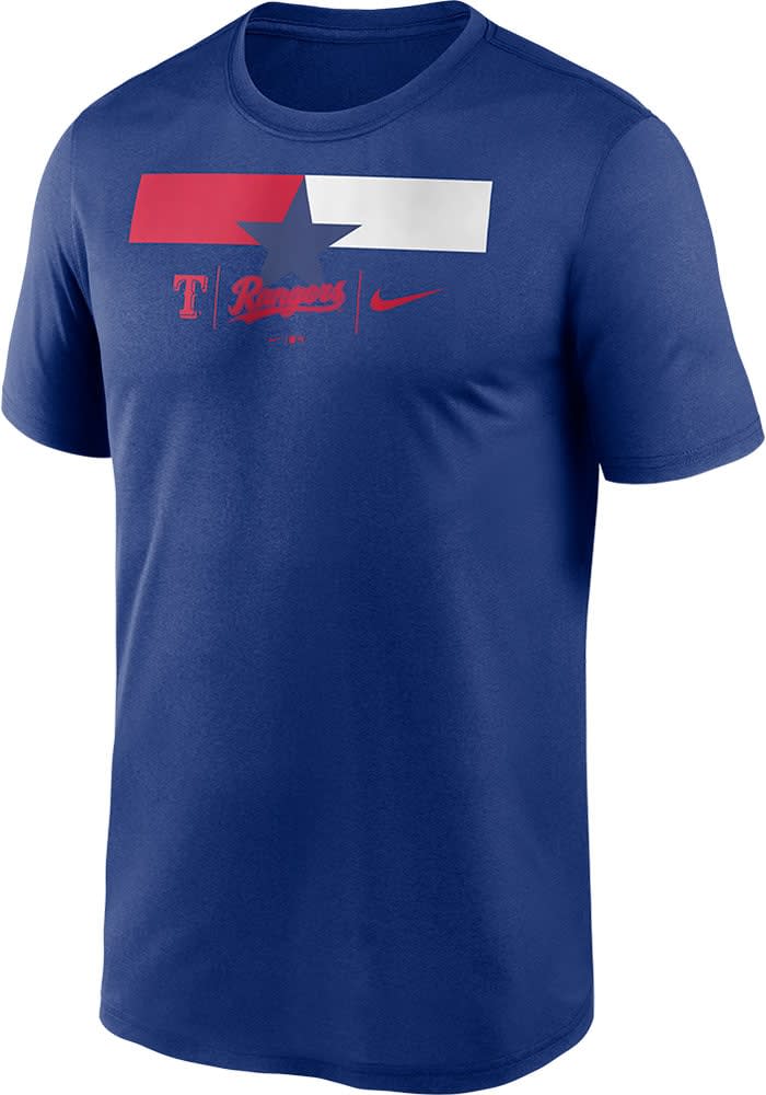 Nike Men's Texas Rangers Blue Local Phrase T-Shirt