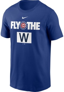 Nike Chicago Cubs Blue Local Victory Short Sleeve T Shirt
