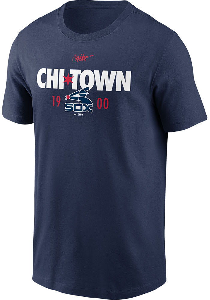 Nike Chicago White Sox Navy Blue Local Retro Chi Short Sleeve T Shirt