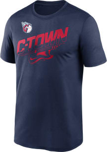 Nike Cleveland Guardians Navy Blue Local C-Town Flow Short Sleeve T Shirt