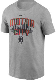 Nike Detroit Tigers Grey Local Motor City Town Short Sleeve T Shirt