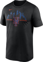 Nike New York Mets Black Local Tonal View Short Sleeve T Shirt