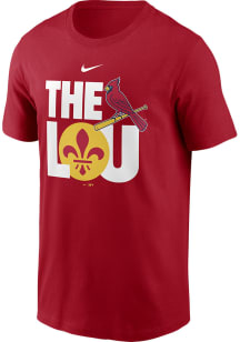 Nike St Louis Cardinals Red Local The Lou Short Sleeve T Shirt