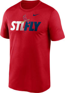 Nike St Louis Cardinals Red Local Team Fly Short Sleeve T Shirt