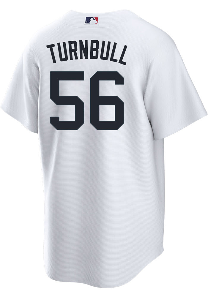 Spencer Turnbull Men's Nike White Detroit Tigers Home Replica Custom Jersey Size: Medium