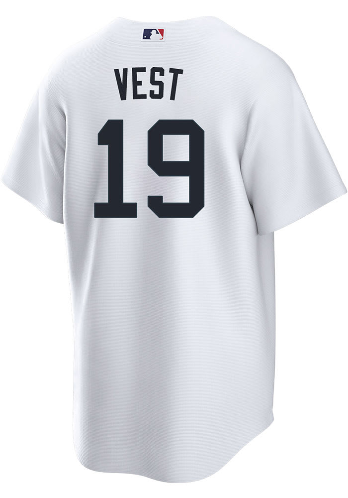 Will Vest Men's Detroit Tigers Home Jersey - White Authentic