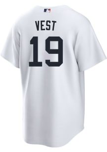 Will Vest Detroit Tigers Mens Replica Home Jersey - White