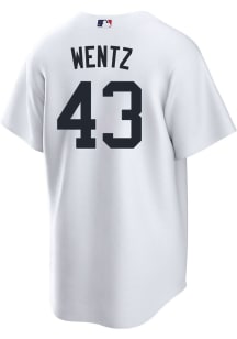 Joey Wentz Detroit Tigers Mens Replica Home Jersey - White