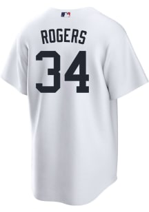 Jake Rogers Detroit Tigers Mens Replica Home Jersey - White