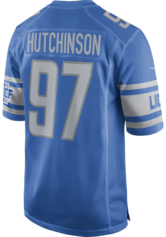 Aidan Hutchinson Nike Detroit Lions Blue HOME Football Jersey