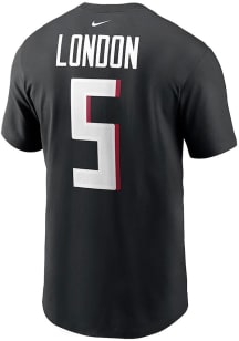 Drake London Atlanta Falcons Black Name and Number Short Sleeve Player T Shirt