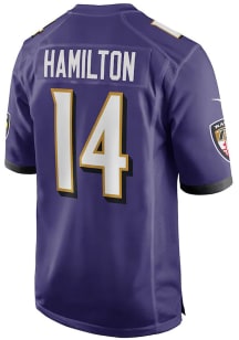 Kyle Hamilton  Nike Baltimore Ravens Purple HOME Football Jersey