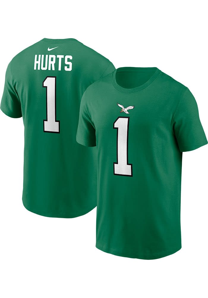 Men's Pro Standard Jalen Hurts Kelly Green Philadelphia Eagles Mesh Baseball  Button-Up T-Shirt