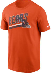 Nike Chicago Bears Navy Blue BLITZ ESSENTIAL COTTON LOCKUP Short Sleeve T Shirt