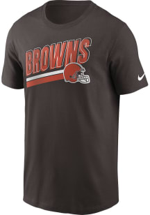 Nike Cleveland Browns Brown BLITZ ESSENTIAL COTTON LOCKUP Short Sleeve T Shirt