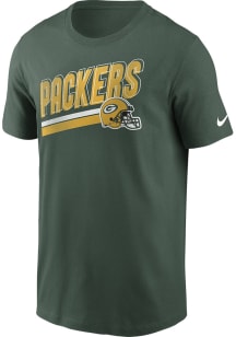 Nike Green Bay Packers Green BLITZ ESSENTIAL COTTON LOCKUP Short Sleeve T Shirt