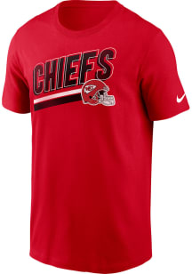 Nike Kansas City Chiefs Red BLITZ ESSENTIAL COTTON LOCKUP Short Sleeve T Shirt
