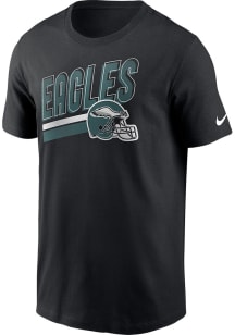 Nike Philadelphia Eagles Black BLITZ ESSENTIAL COTTON LOCKUP Short Sleeve T Shirt