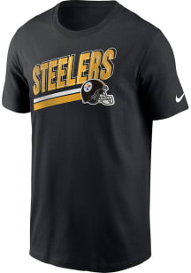 Nike Pittsburgh Steelers Black BLITZ ESSENTIAL COTTON LOCKUP Short Sleeve T Shirt