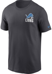 Nike Detroit Lions Blue BLITZ TEAM ESSENTIAL Short Sleeve T Shirt