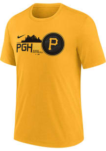 Nike Pittsburgh Pirates Gold City Connect Short Sleeve Fashion T Shirt