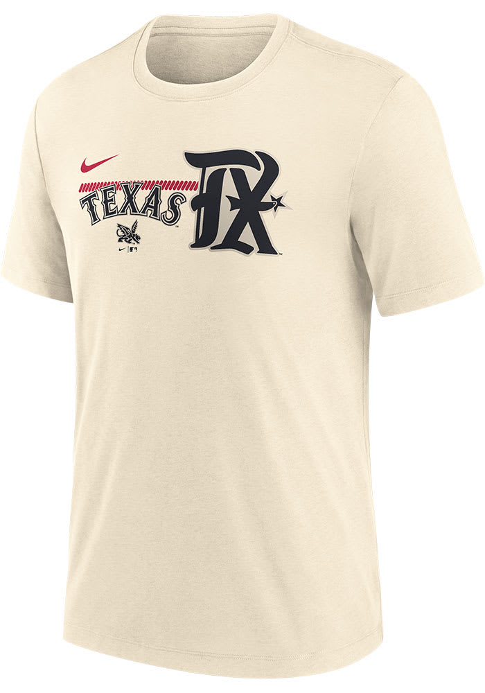 MLB Texas Rangers Women's Short Sleeve White Graphic Tee 