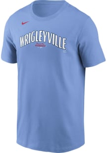 Nike Chicago Cubs Light Blue City Connect Short Sleeve T Shirt