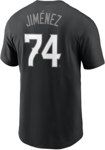 Eloy Jimenez Chicago White Sox Black City Connect Short Sleeve Player T Shirt