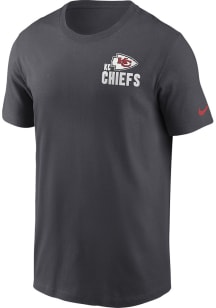 Nike Kansas City Chiefs Grey BLITZ TEAM ESSENTIAL Short Sleeve T Shirt