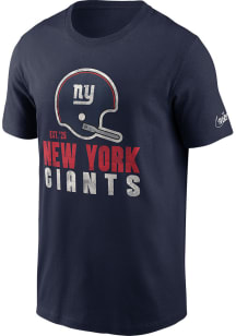 Nike New York Giants Blue HELMET ESSENTIAL Short Sleeve T Shirt