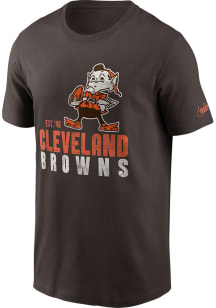 Nike Cleveland Browns Brown HELMET ESSENTIAL Short Sleeve T Shirt