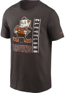 Nike Cleveland Browns Brown REWIND LOCKUP Short Sleeve T Shirt