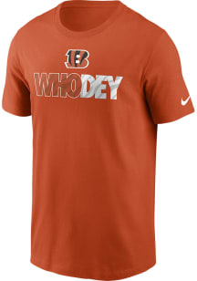 Nike Cincinnati Bengals Orange LOCAL ESSENTIAL Short Sleeve T Shirt