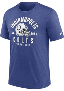 Nike Indianapolis Colts Blue BLITZ HELMET Short Sleeve Fashion T Shirt