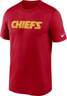 Nike Kansas City Chiefs Red LEGEND WORDMARK Short Sleeve T Shirt