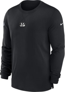 Nike Cincinnati Bengals Black Sideline Player Long Sleeve Fashion T Shirt