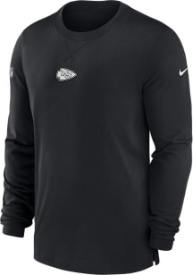 Nike Kansas City Chiefs Black Sideline Player Long Sleeve Fashion T Shirt