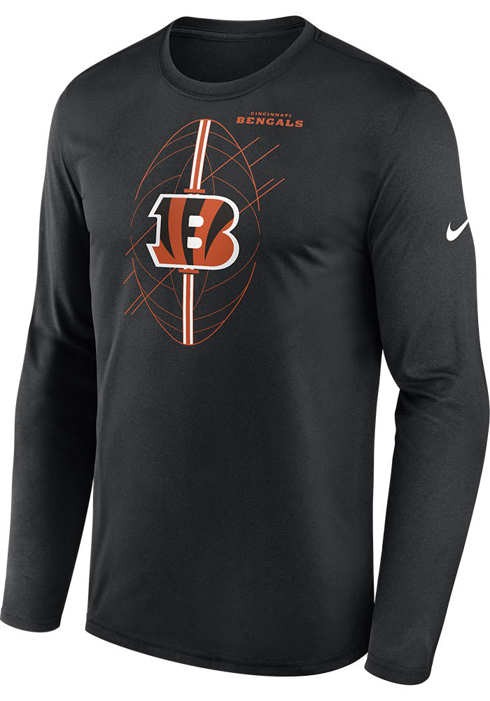 Nike Cincinnati Bengals LEGEND ICON Long Sleeve T-Shirt - BLACK