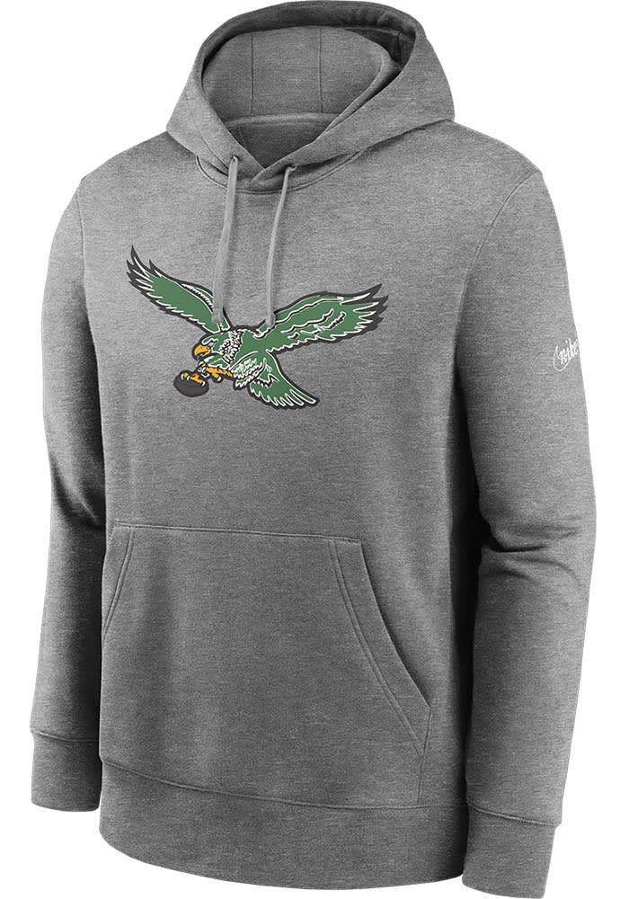 Nike Philadelphia Eagles Mens GREY REWIND CLUB Hoodie 17326368