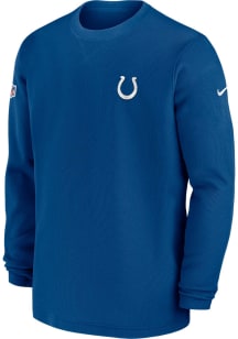 Nike Indianapolis Colts Mens Blue Sideline Long Sleeve Sweatshirt