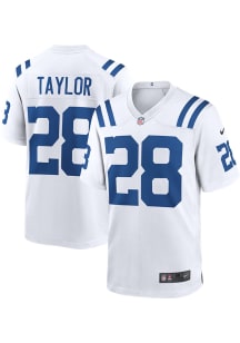 Jonathan Taylor  Nike Indianapolis Colts White ROAD GAME Football Jersey