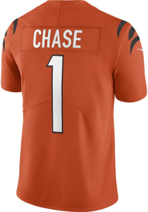 Ja'Marr Chase Nike Cincinnati Bengals Mens Orange Alternate Limited Football Jersey