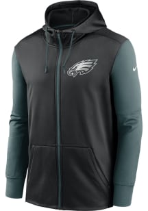 Nike Philadelphia Eagles Mens Teal SIDELINE THERMA Long Sleeve Zip