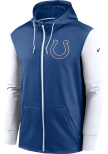 Nike Indianapolis Colts Mens Blue SIDELINE THERMA Long Sleeve Zip