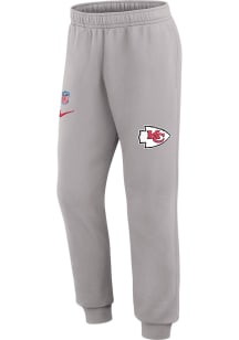 Nike Kansas City Chiefs Mens Grey Sideline Club Fleece Sweatpants